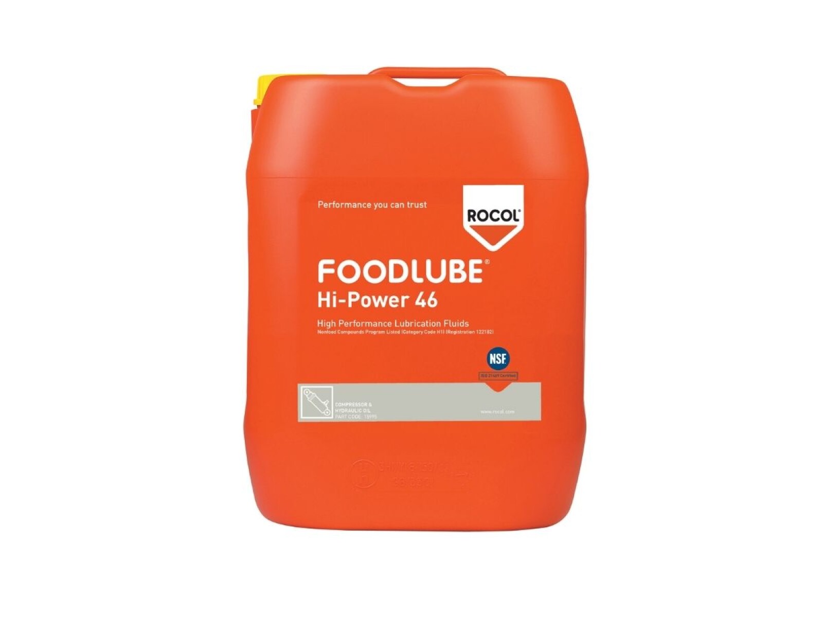 Aceite Hidraulico Sintetico de Base PAO con una Viscosidad ISO VG 46 FOODLUBE HI POWER 46 1L 