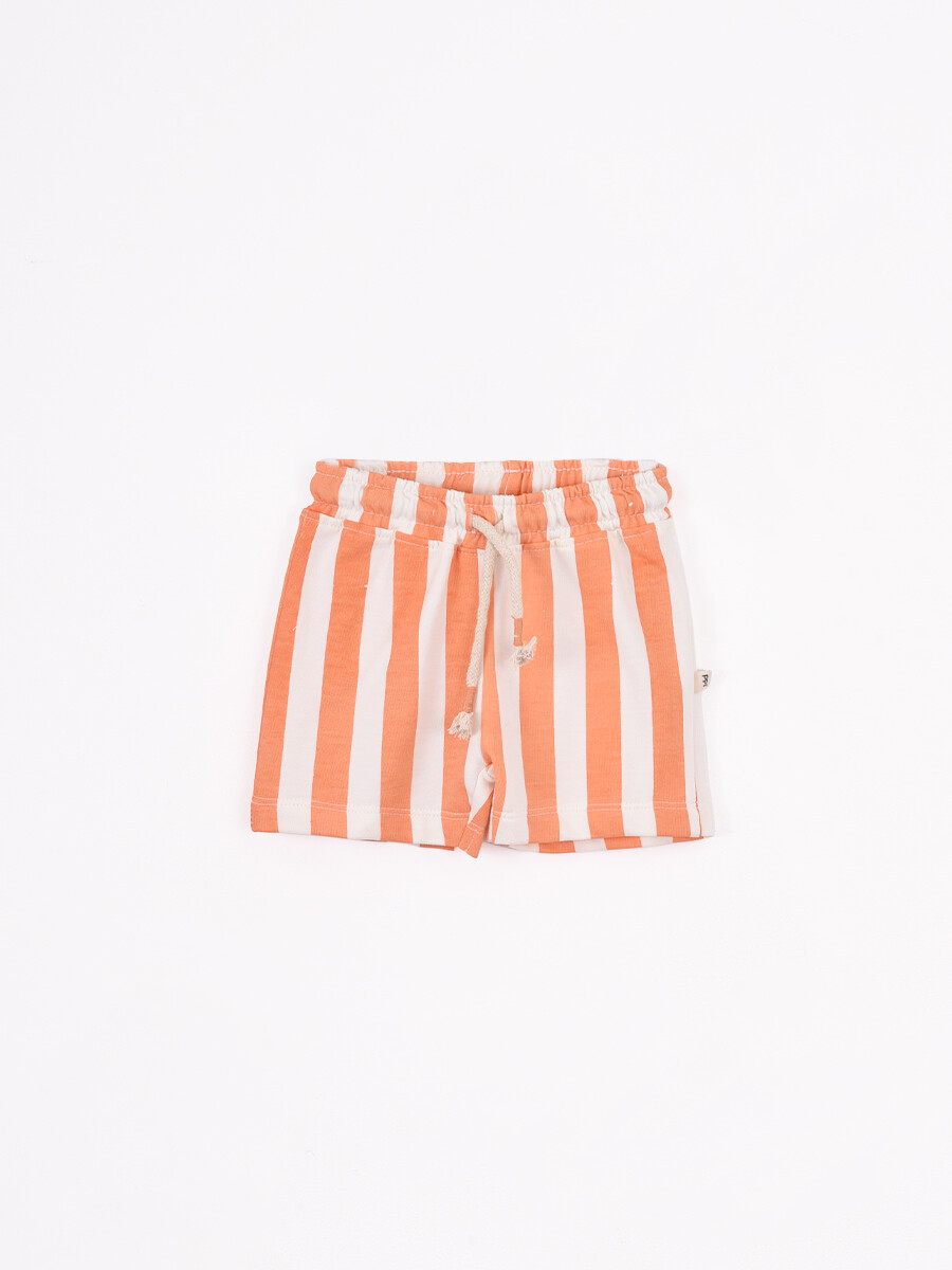 SHORT ESTAMPADO CARLO - NARANJA 