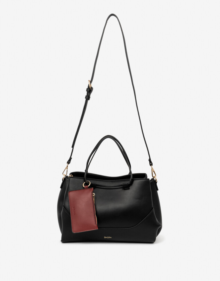 City Cartera City Con Monedero - Negro