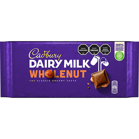 Tableta de Chocolate Cadbury Whole Nut 180G 001