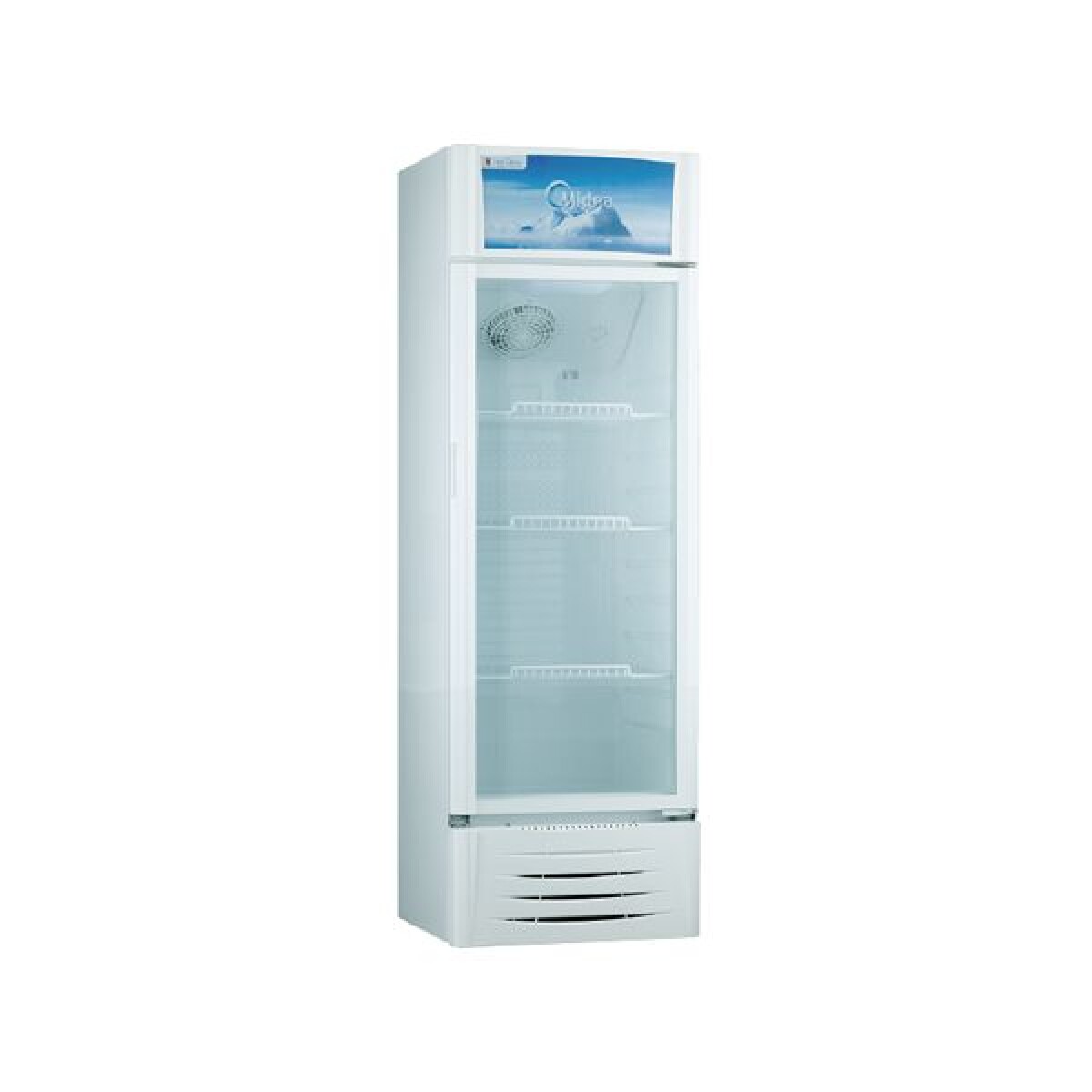 Visicooler Midea 300 lts con Cenefa 