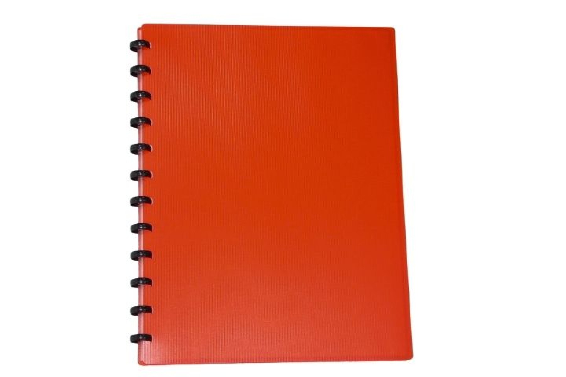 CARPETA TAMAÑO A4 CON 20 FUNDAS REMOVIBLES - COLOR ROJO 