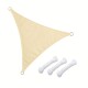 Toldo Impermeable Exterior Protección Uv Triangular 3x3x3m Beige Toldo Impermeable Exterior Protección Uv Triangular 3x3x3m Beige