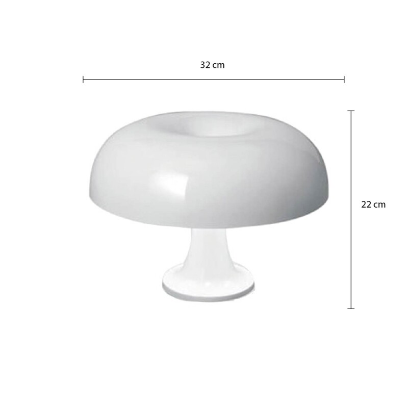 LUMINARIA DE MESA NAVONE Lámpara de Mesa Navone Blanca