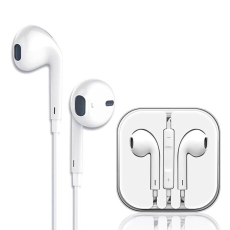 AURICULARES CON CABLE IN EAR MANOS LIBRES CLASICOS BLANCOS AURICULARES CON CABLE IN EAR MANOS LIBRES CLASICOS BLANCOS