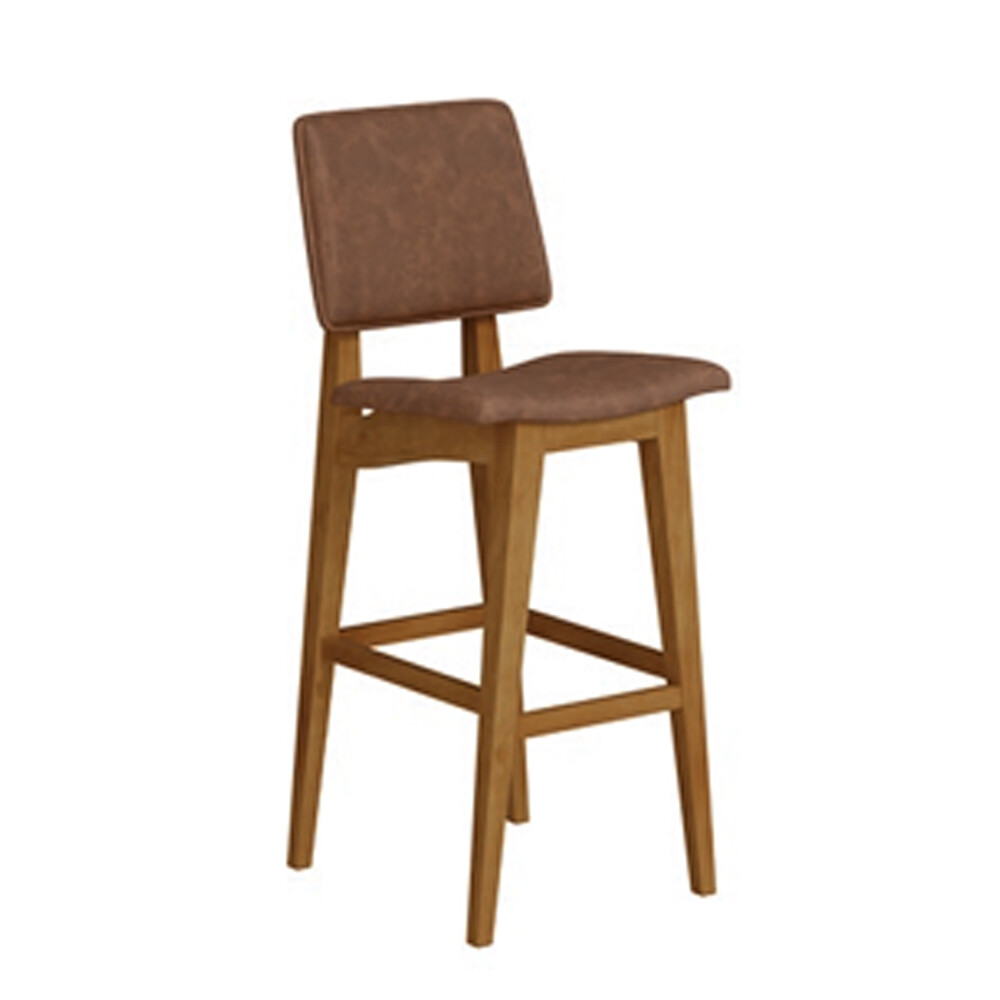 BANQUETA ALTA MODELO MADRI NOGUEIRA/TEJIDO 115 Banqueta Alta Modelo Madri Nogueira/tejido 115