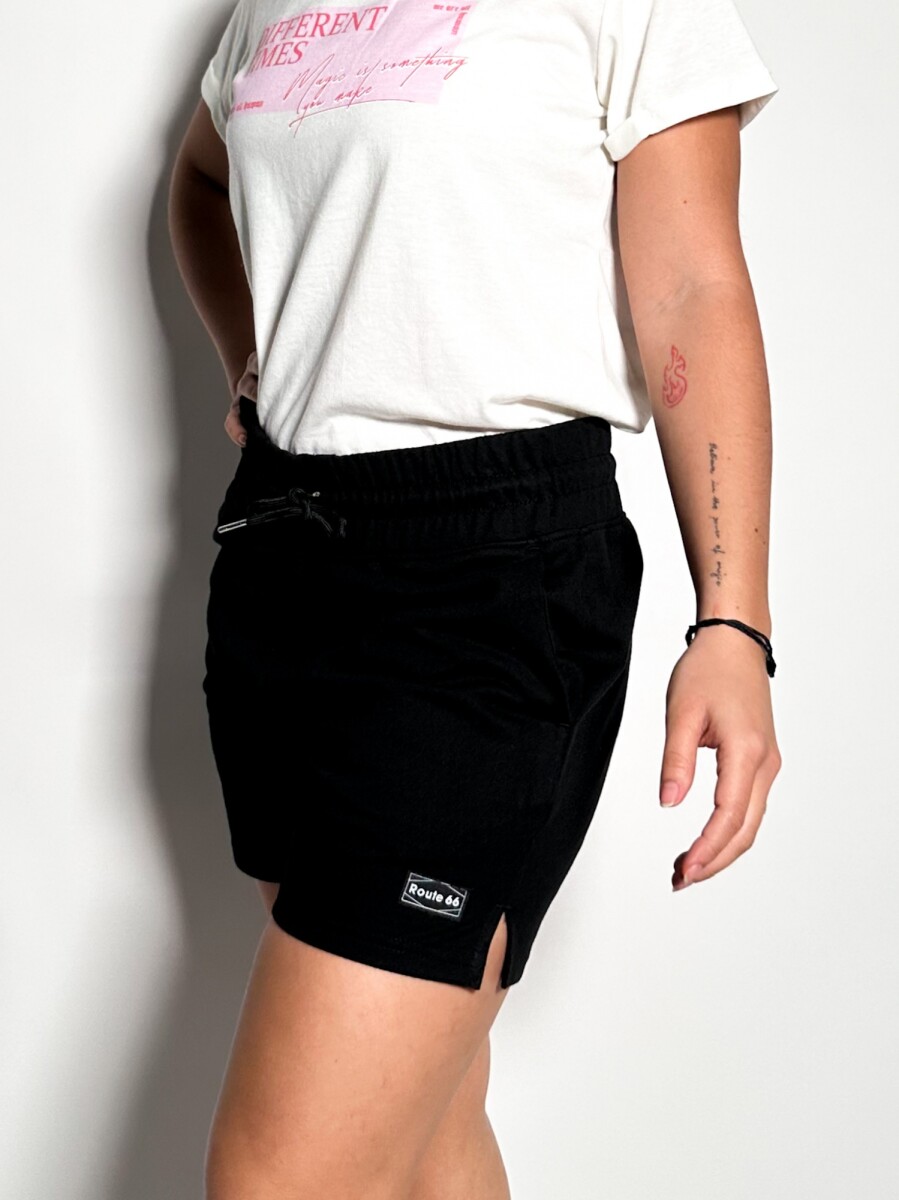 Short de algodón Irelia - Negro 