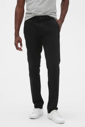 V-ESSENTIAL KHAKI SLIM FIT True Black