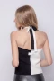 TOP CLEMENTINA Negro/Blanco
