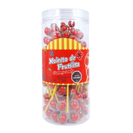 CARAMELO MASTICABLE MOLINITO DE FRUTILLITA - Display 50 Unidades 400 Grs. CARAMELO MASTICABLE MOLINITO DE FRUTILLITA - Display 50 Unidades 400 Grs.