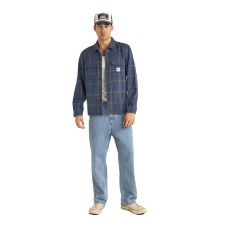 Camisa Rhythm Check Azul