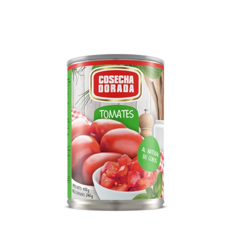 Tomate Perita en Cubos Cosecha Dorada 400g Tomate Perita en Cubos Cosecha Dorada 400g