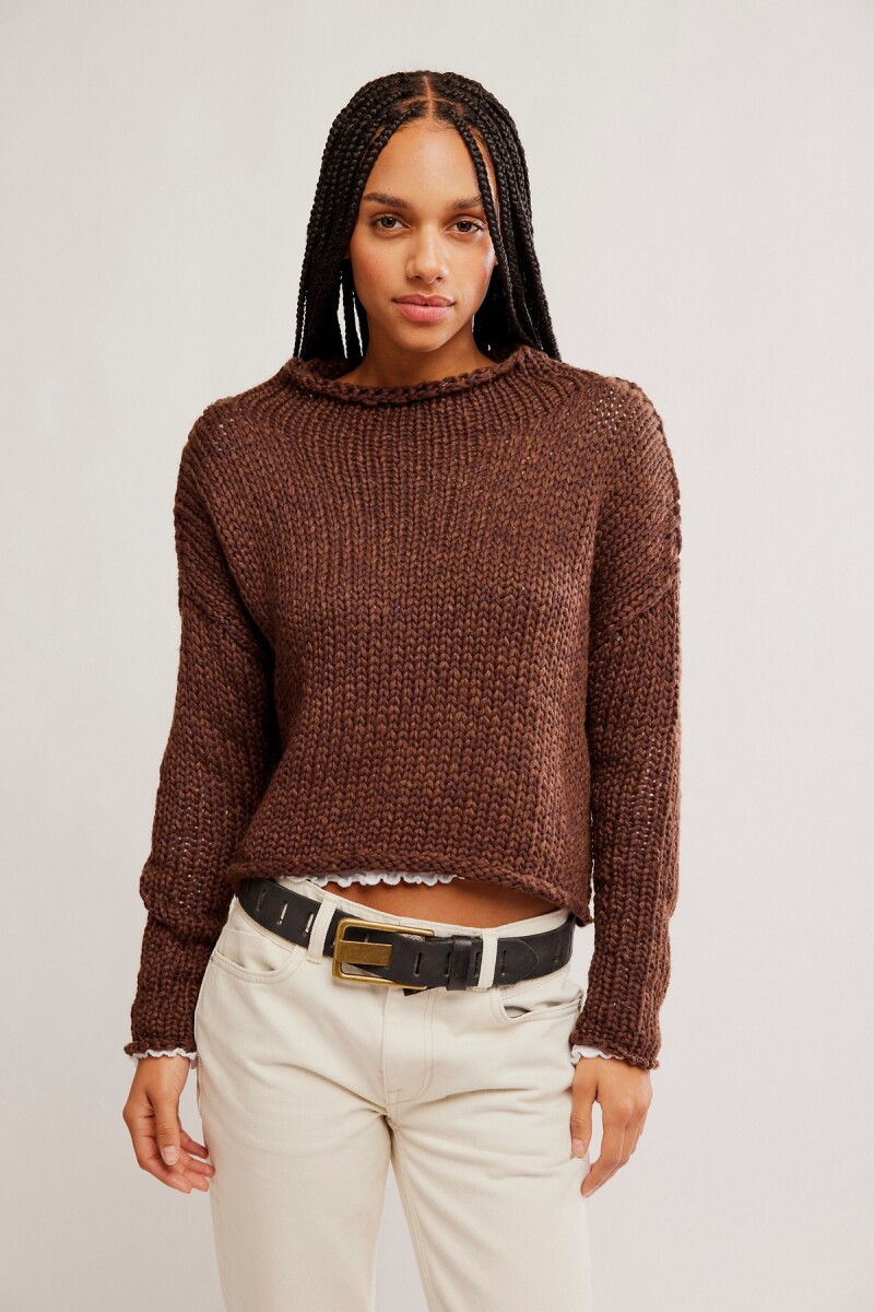 SWEATER OPAL Marron