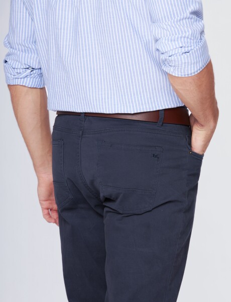 PANTALÓN 5 BOLSILLOS CON SPANDEX Marino