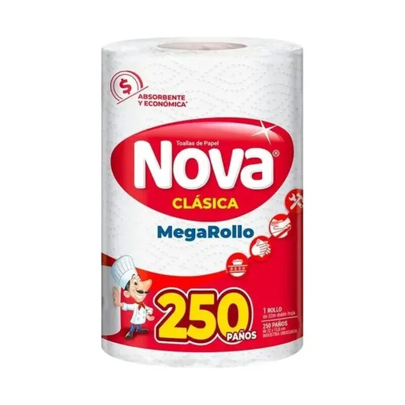 NOVA MEGAROLLO 250 PAÑOS X1 Nova Megarollo 250 Paños X1