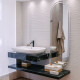 Espejo Frameless 50X150 Anticorrosion Con Sensor One Touch Y Luz Led 000