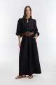 PANTALON SABI LINO METALIZADO Negro