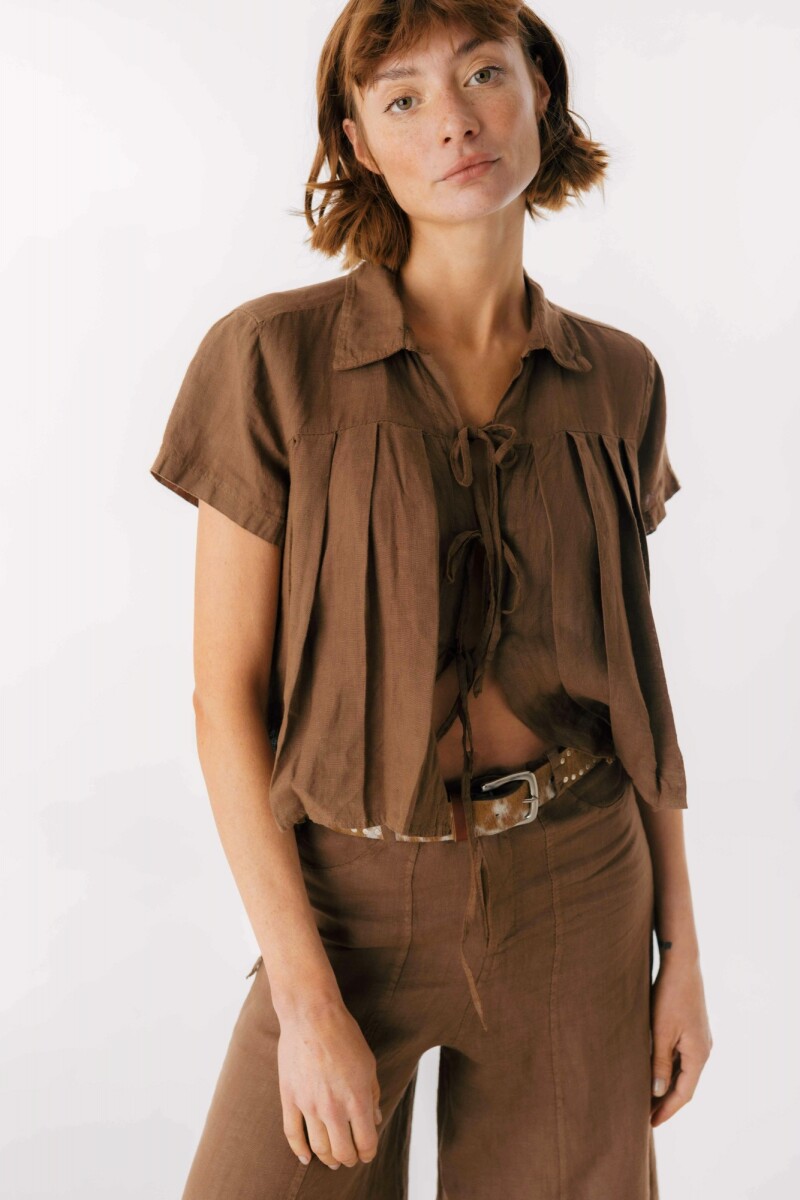 Camisa Enya Chocolate