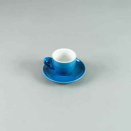 Taza Café 90ml c/ Plato 11,5 cm Azul Choosing Taza Café 90ml c/ Plato 11,5 cm Azul Choosing