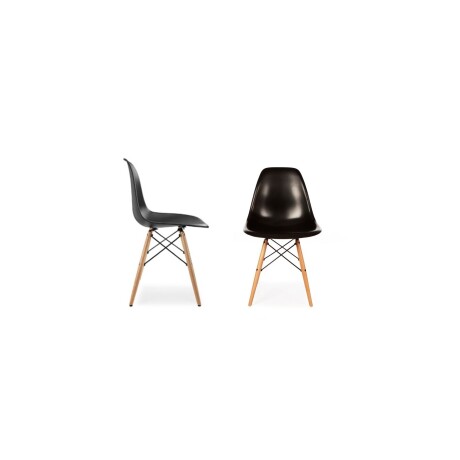 Juego de Comedor Eames Mesa rectangular 120x80 + 6 Sillas Blanco
