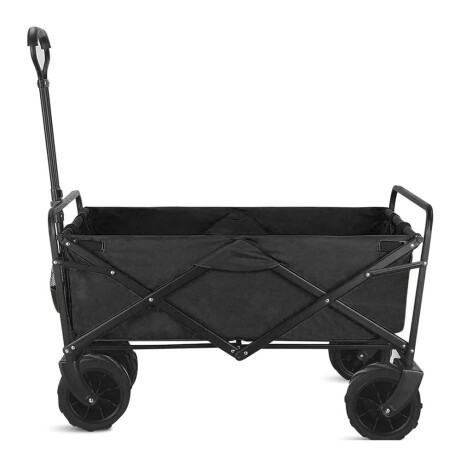 Carro Plegable Multiuso de Carga Hogar Camping Playa Jardín Negro