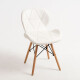 Silla Victoria Eames acolchonada BLANCO