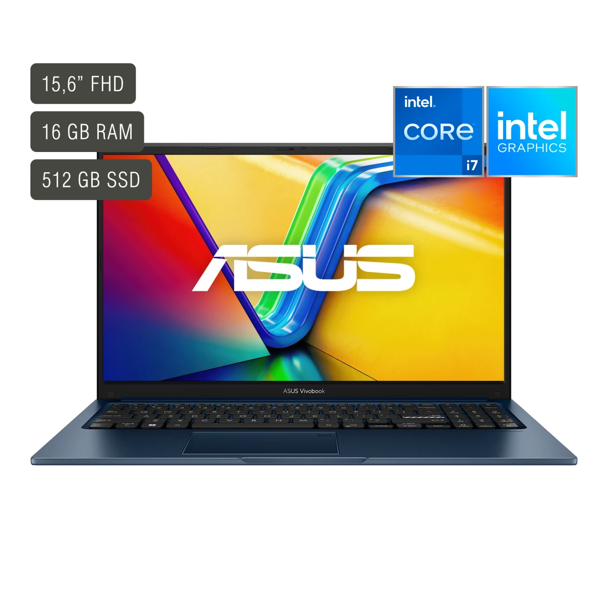 Notebook Asus Vivobook 15,6'' Core I7 16gb 512gb Win11 