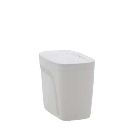 Papelera "COMPACTO" 6.5 Lt. en polipropileno blanco -TRAMONTINA TD0464