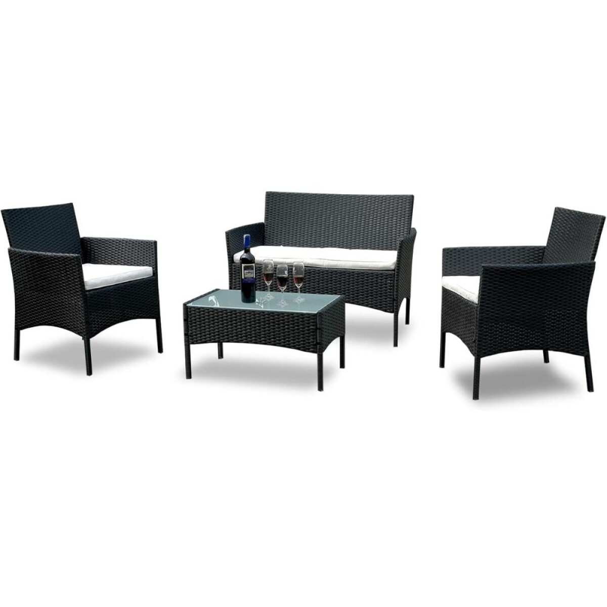 Juego de jardin Aruba Negro 