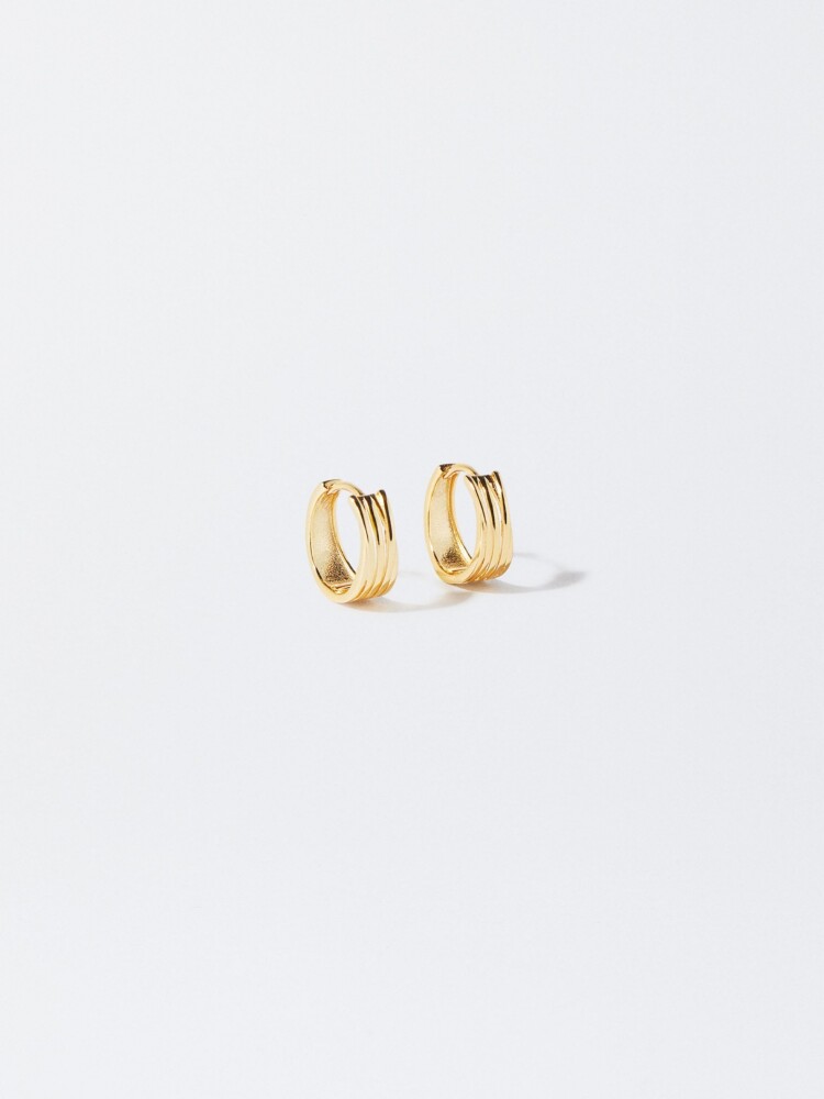 Pendientes De Aro De Plata 925 dorado