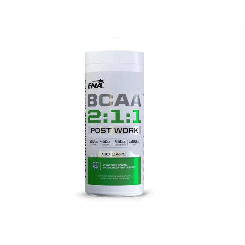 Suplemento BCAA ENA 2:1:1 90 Cápsulas ENA BCAA 90CT