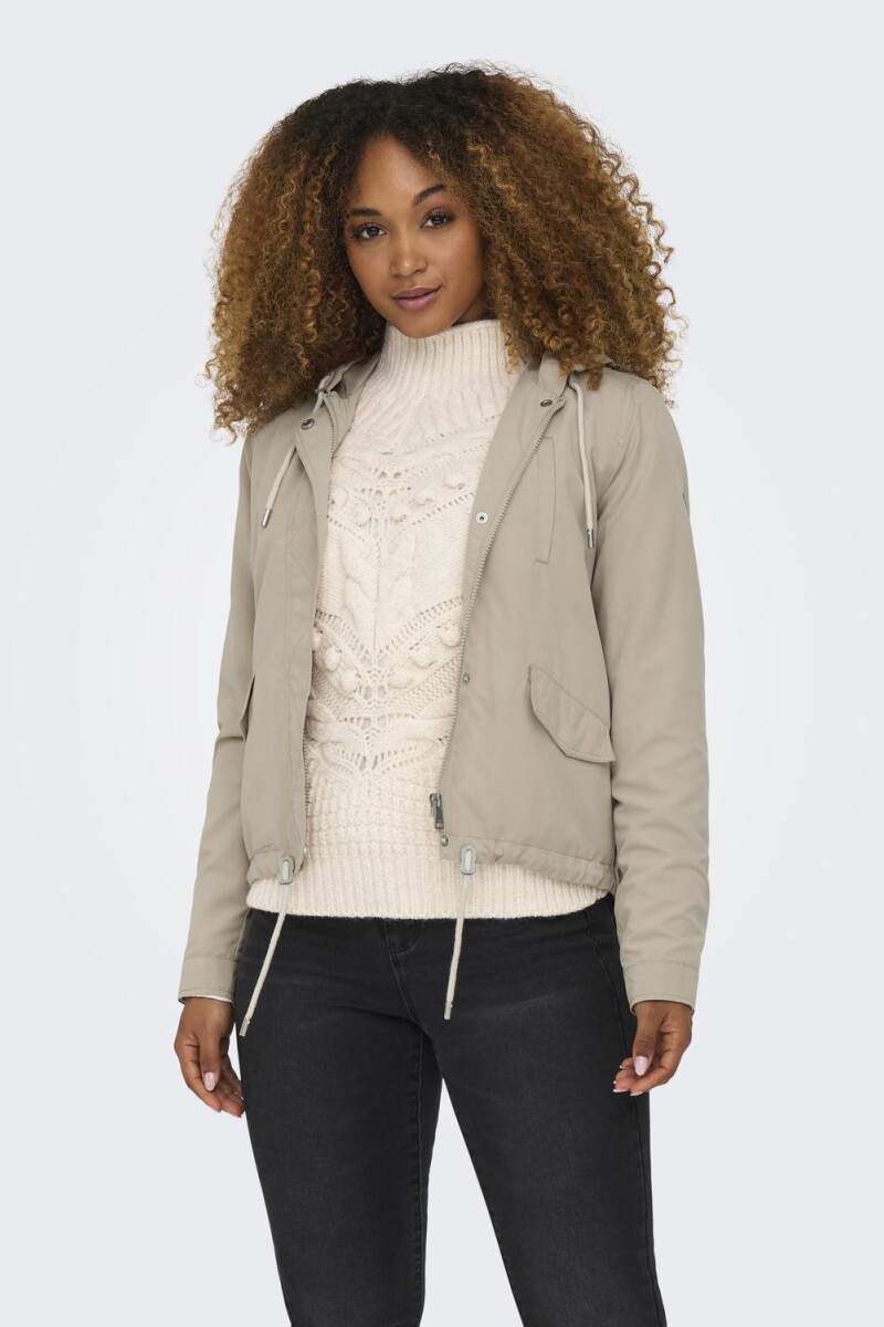 Chaqueta Sky Con Capucha White Pepper