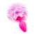 Plug Anal Pompón Conejita Consolador Estimulador Talle S Variante Color Lila Rosa