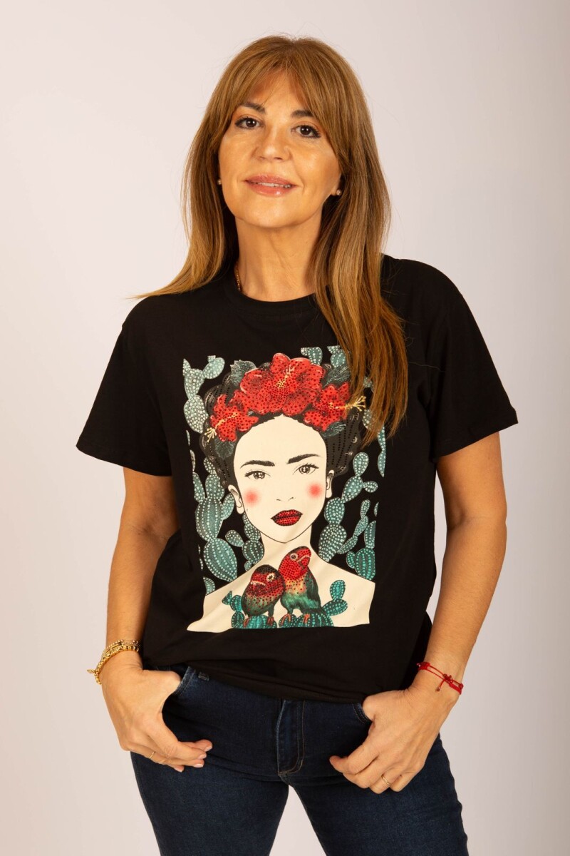 Remera Frida Negro