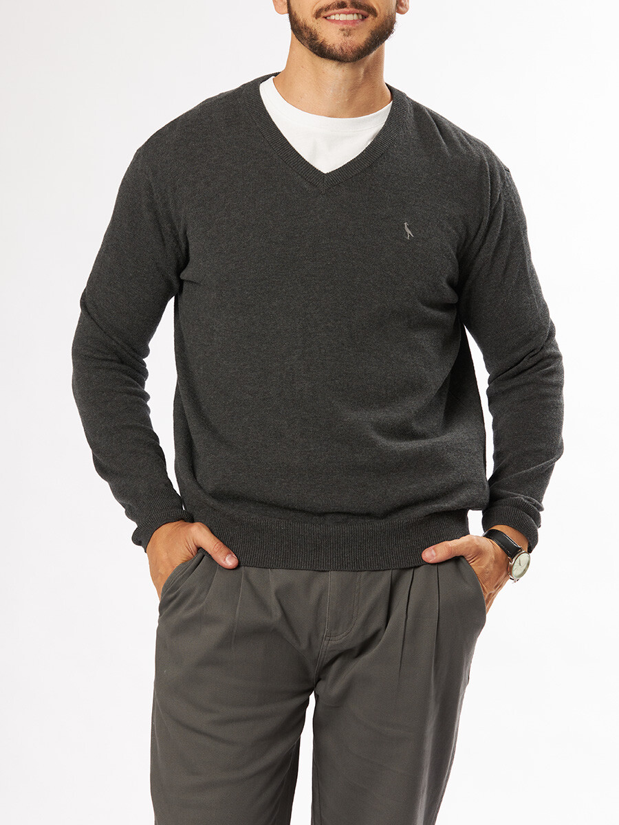SWEATER ANIL POLANCO - Gris Oscuro 