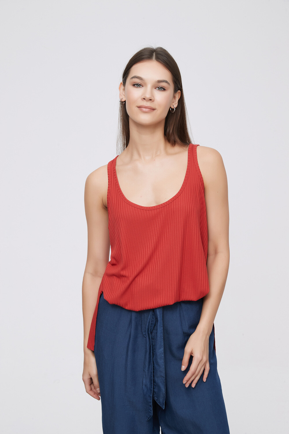 Musculosa Joris Rojo Anaranjado