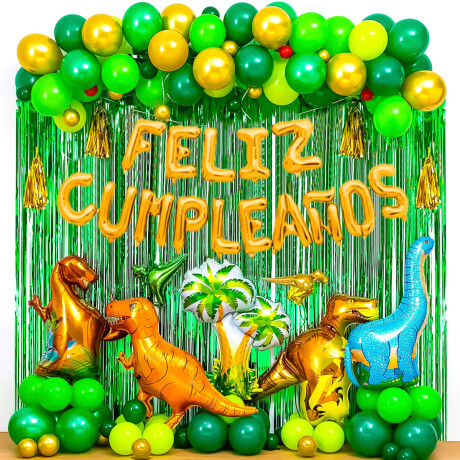 Set Globos N15 Dinosaurios Decoración Cumpleaños 113p Set Globos N15 Dinosaurios Decoración Cumpleaños 113p