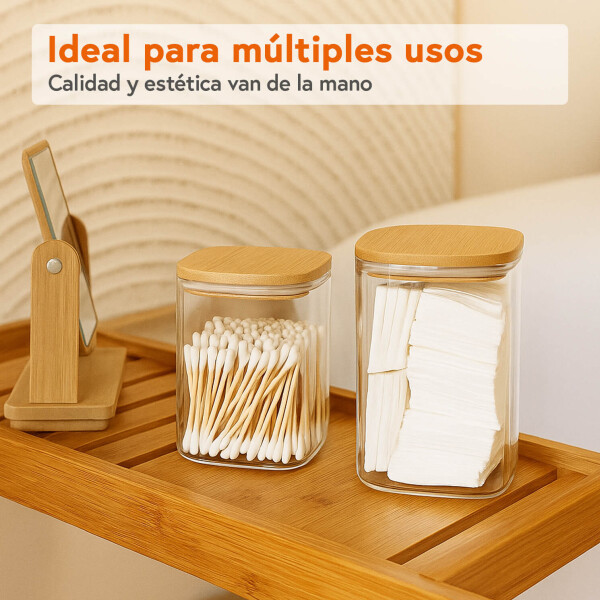 Set x7 Tarros Herméticos IMBACK IBK-HMJ049-MAD | Tapa de Bambú Natural, Cierre de Silicona y Diseño Apilable BPA Free Set x7 Tarros Herméticos IMBACK IBK-HMJ049-MAD | Tapa de Bambú Natural, Cierre de Silicona y Diseño Apilable BPA Free