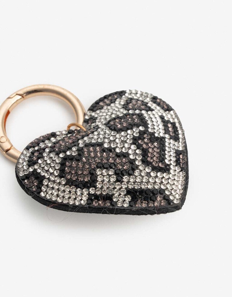 Llavero Strass Llavero Corazon Strass. - Combinacion Bicolor
