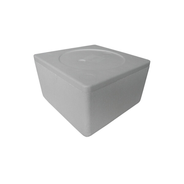 CAJA DE ESPUMA TORTA 20X20 CM. 4 LTS. BLANCO