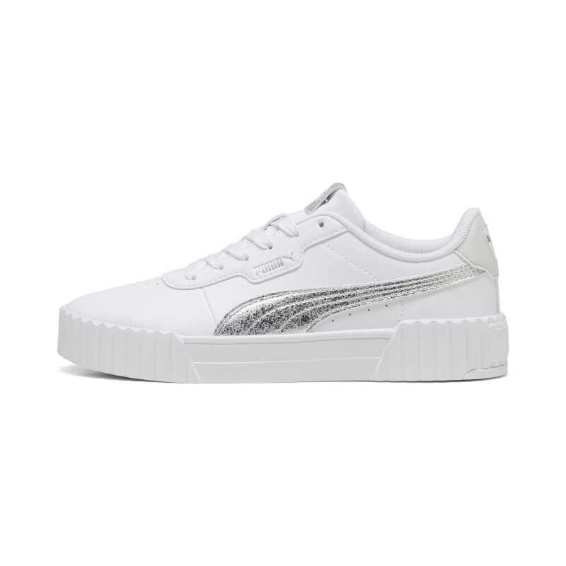 Championes PUMA Carina 3.0 Metal.Whisper Mujer 404511 01 Blanco-plata