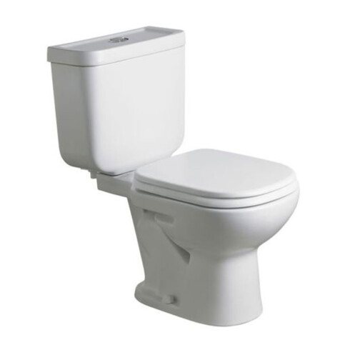 INODORO CON MOCHILA BARI BLANCO BRILLANTE DE LOZA PARA BAÑO BLANCO