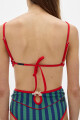 Bikini Top Fit Green/Blue
