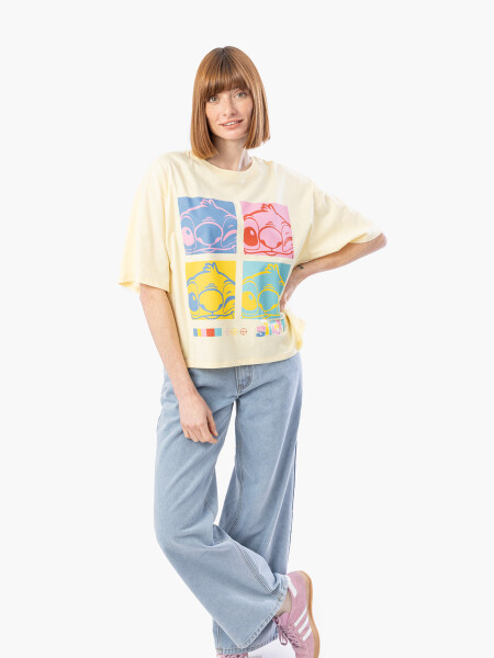 REMERA STITCH PHOTO AMAR. PASTEL
