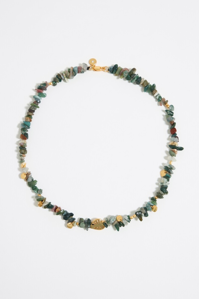COLLAR CON PIEDRAS Oro