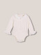 Body Manga Larga Cuello Peter Pan Blanco