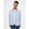 LS RELAXED OXFORD LIGHT BLUE STRIPE