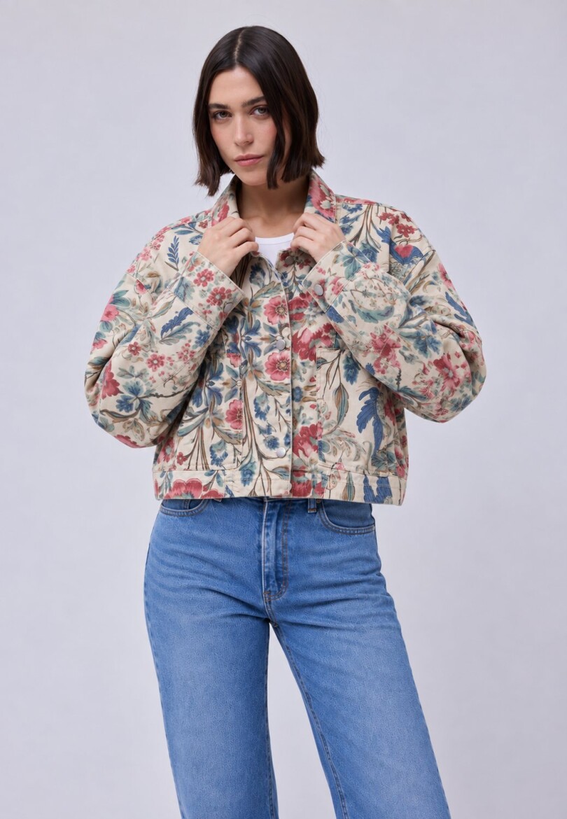 Campera Flores Campera Flores