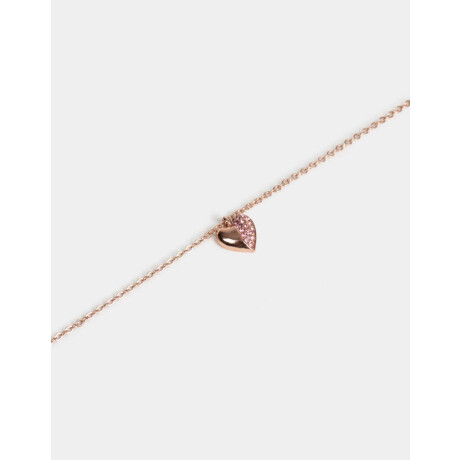 Cadena Corta Con Dije Bañado En Oro Rosa Dorado Oro Rosa