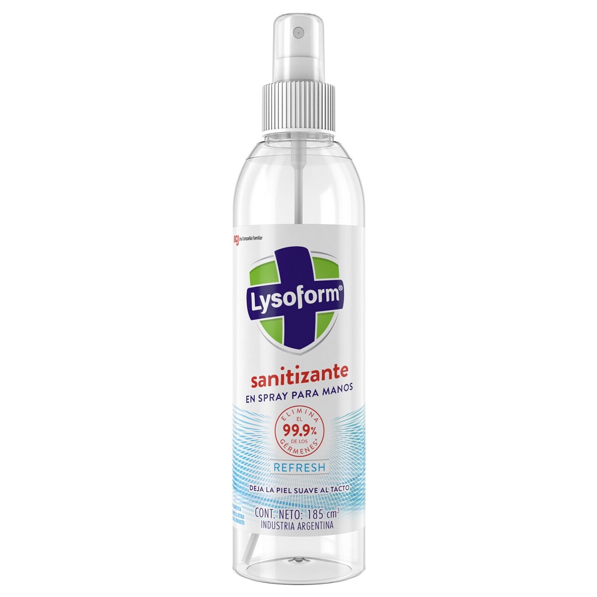Spray Sanitizante Lysoform Refresh 185 Ml. 